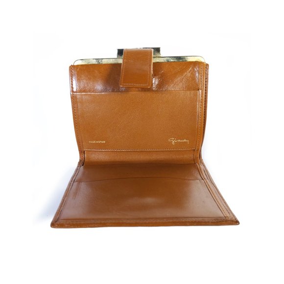 Vintage GIVENCHY Wallet Tan & Espresso Kisslock Wallet - Picture 5 of 8